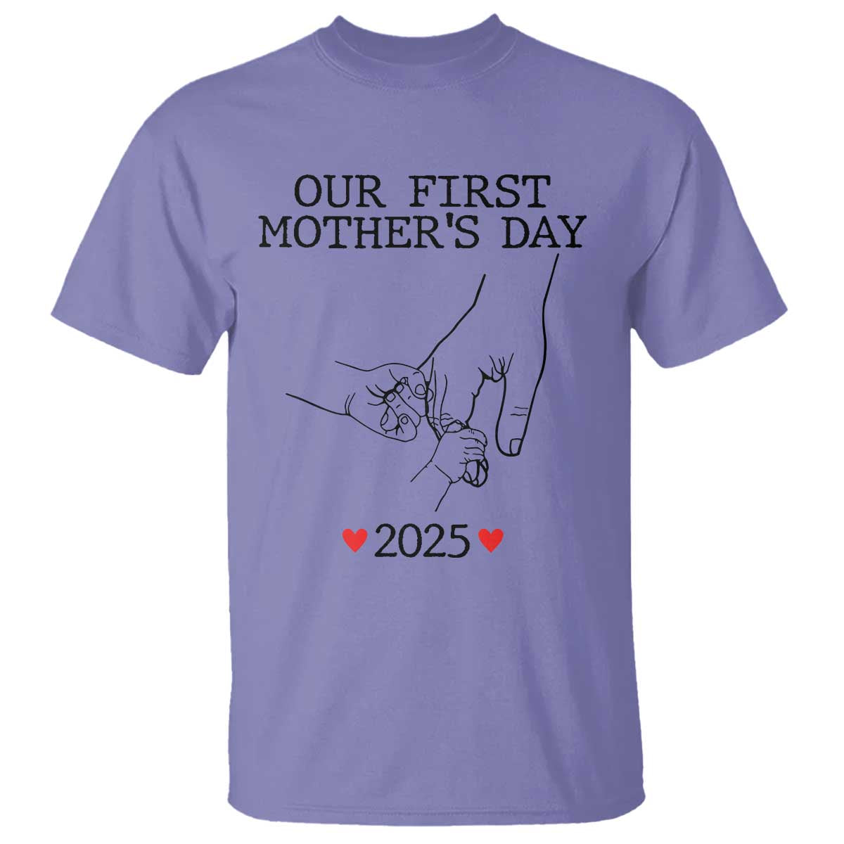 new-mom-of-twins-est-2025-t-shirt-first-mothers-day-matching-gift-light