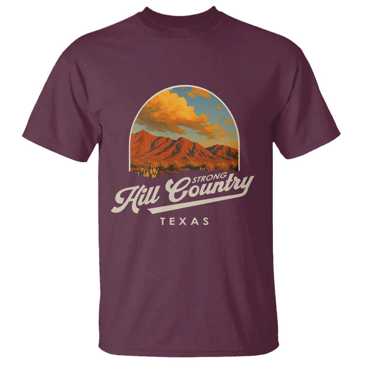 hill-country-strong-t-shirt-texas-support-retro-enchanted-rock