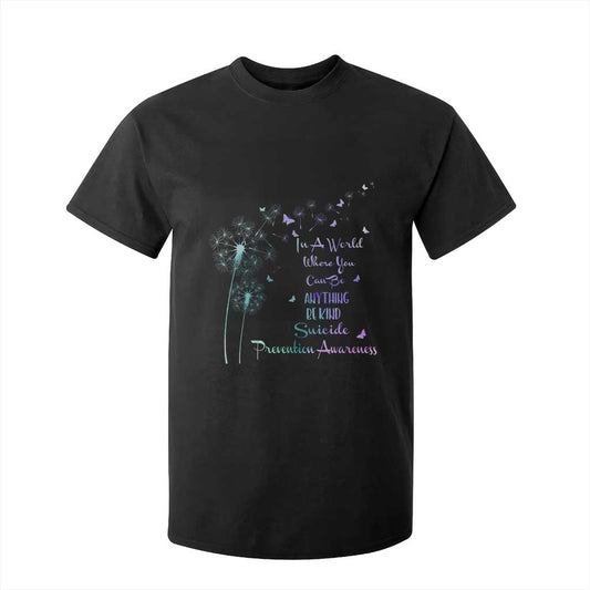 Suicide Prevention Support T Shirt For Kid Dandelions Be Kind