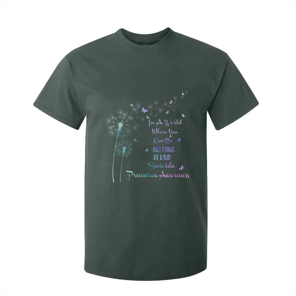 Suicide Prevention Support T Shirt For Kid Dandelions Be Kind