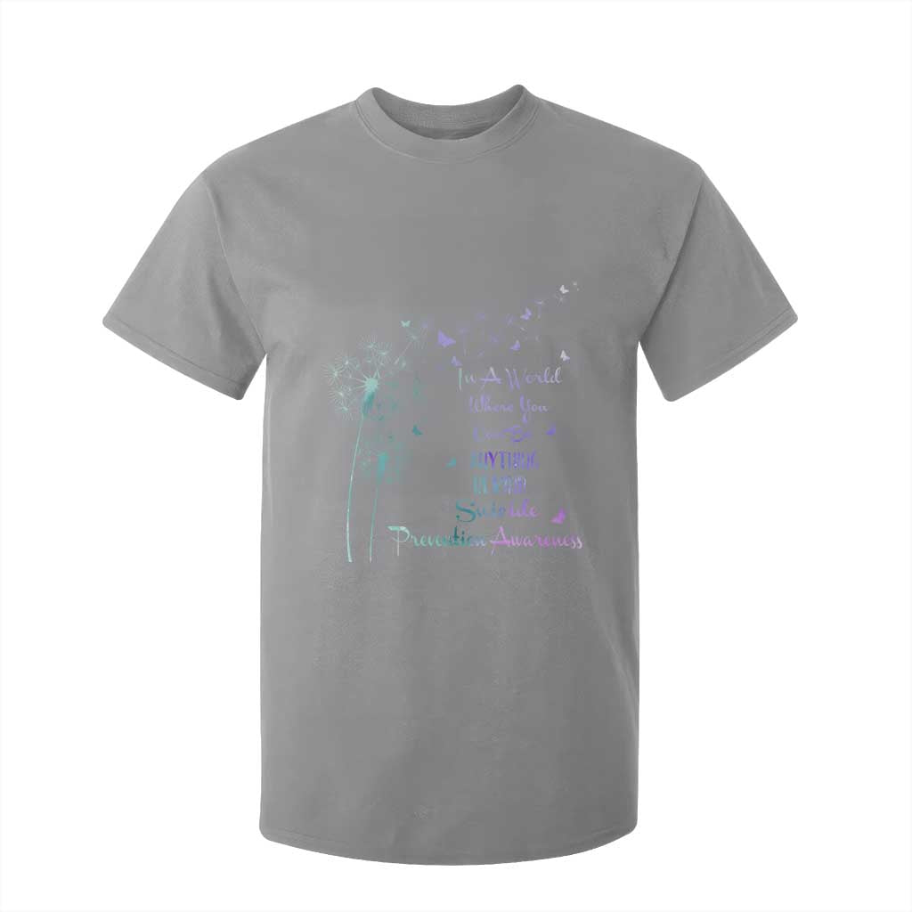 Suicide Prevention Support T Shirt For Kid Dandelions Be Kind
