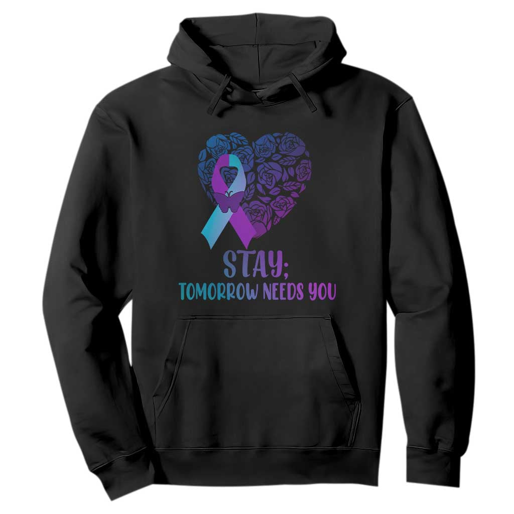 Suicide Prevention Support Hoodie Stay Mental Health Semicolon