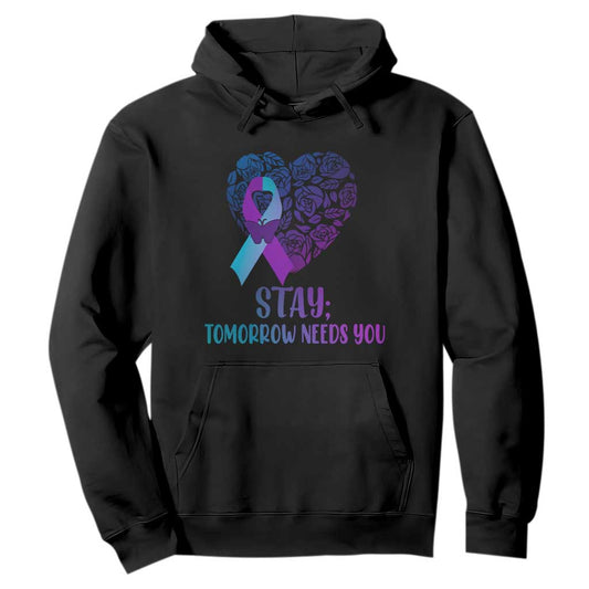 Suicide Prevention Support Hoodie Stay Mental Health Semicolon