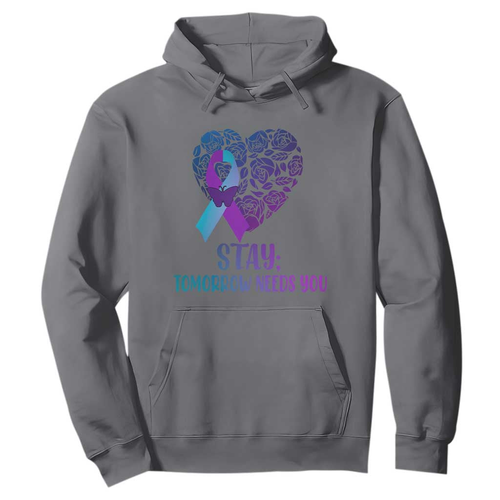 Suicide Prevention Support Hoodie Stay Mental Health Semicolon