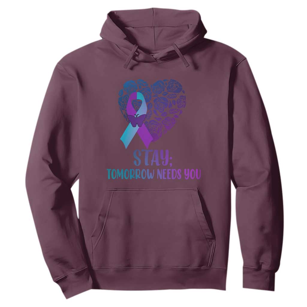 Suicide Prevention Support Hoodie Stay Mental Health Semicolon