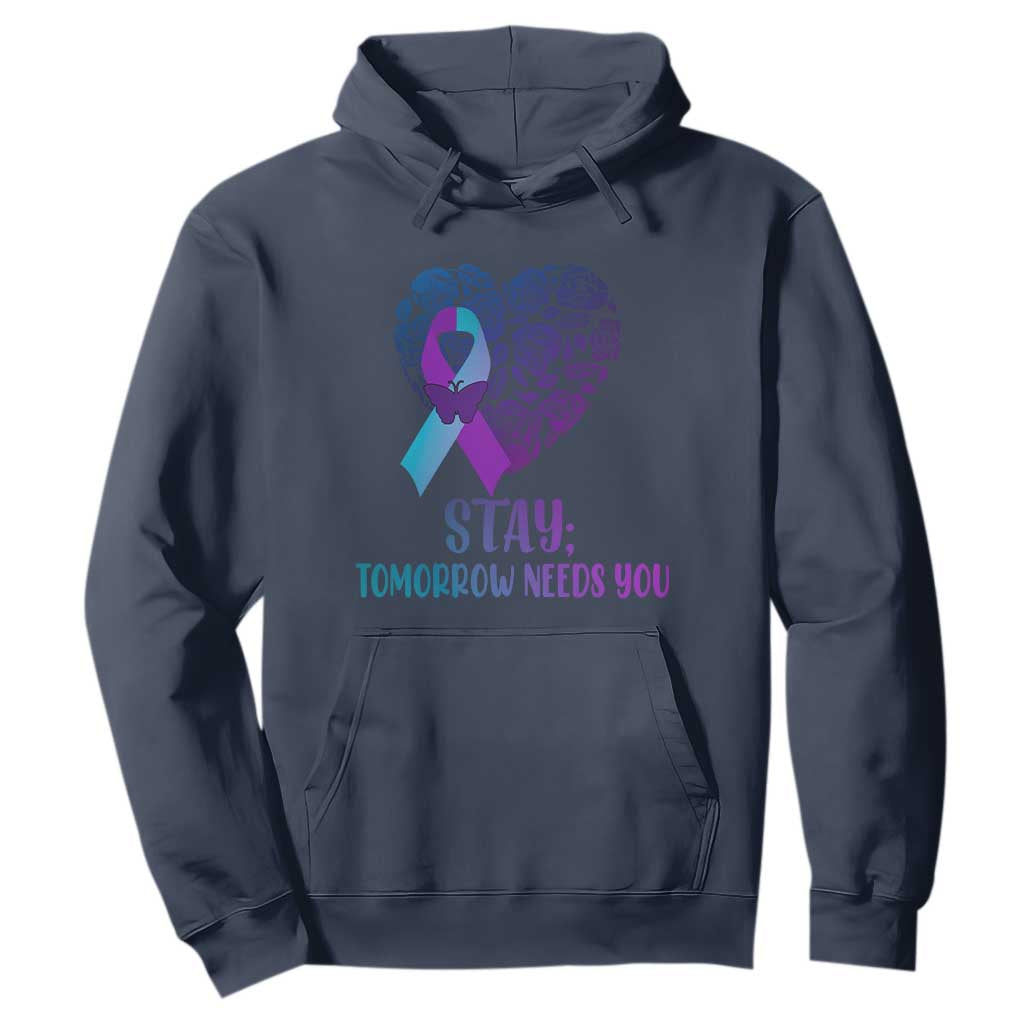 Suicide Prevention Support Hoodie Stay Mental Health Semicolon