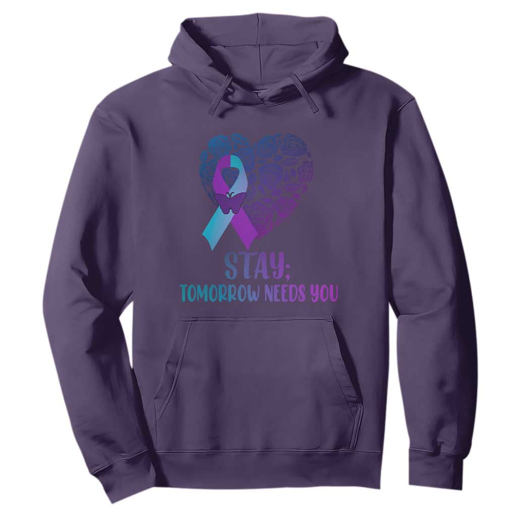 Suicide Prevention Support Hoodie Stay Mental Health Semicolon