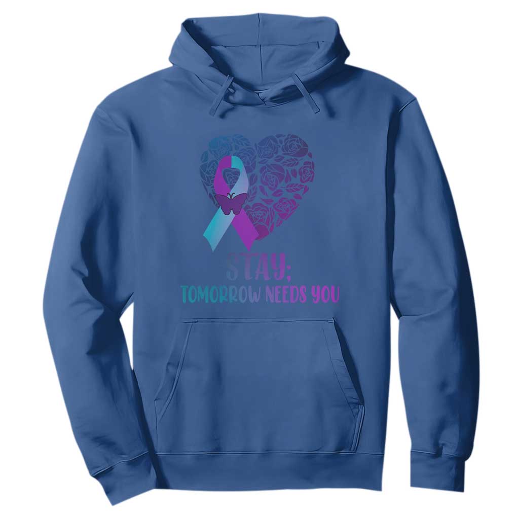 Suicide Prevention Support Hoodie Stay Mental Health Semicolon