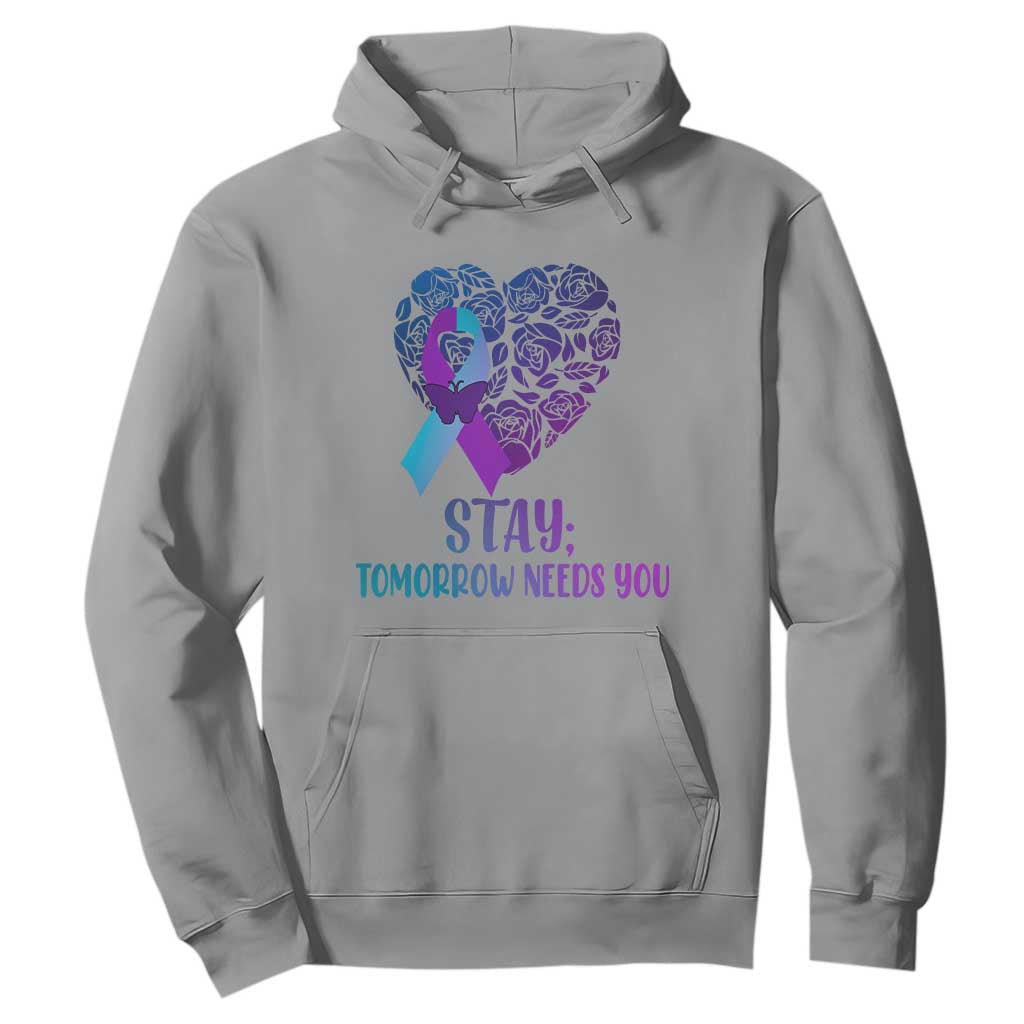 Suicide Prevention Support Hoodie Stay Mental Health Semicolon