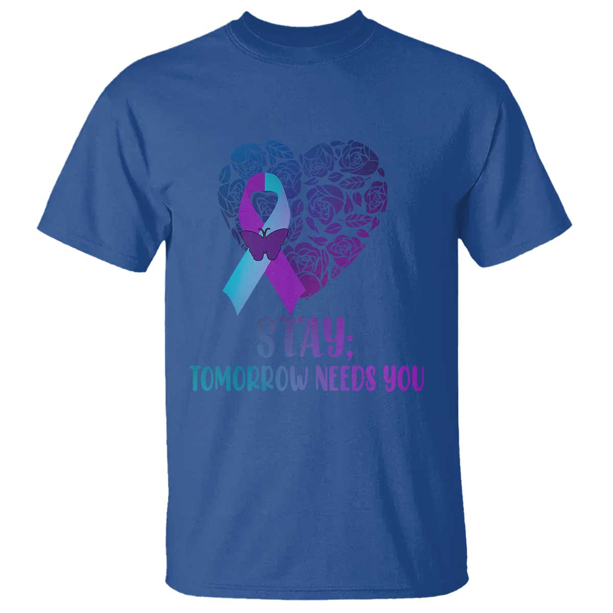 Suicide Prevention Support T Shirt Stay Mental Health Semicolon