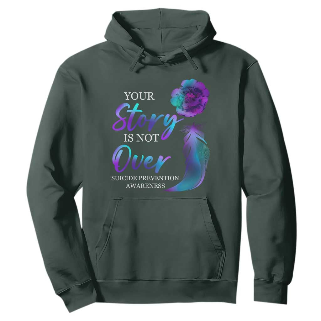 Suicide Prevention Support Hoodie Stay Your Story Is Not Over Semicolon