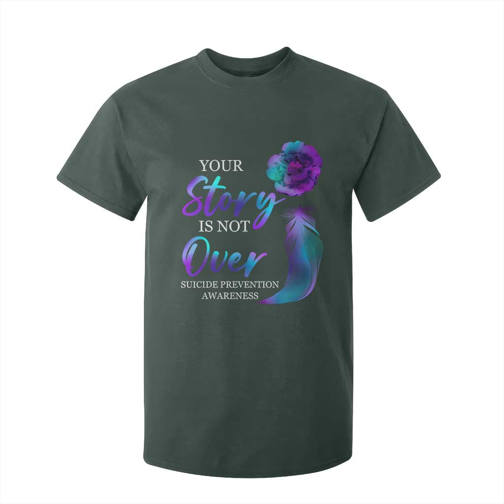 Suicide Prevention Support T Shirt For Kid Stay Your Story Is Not Over Semicolon