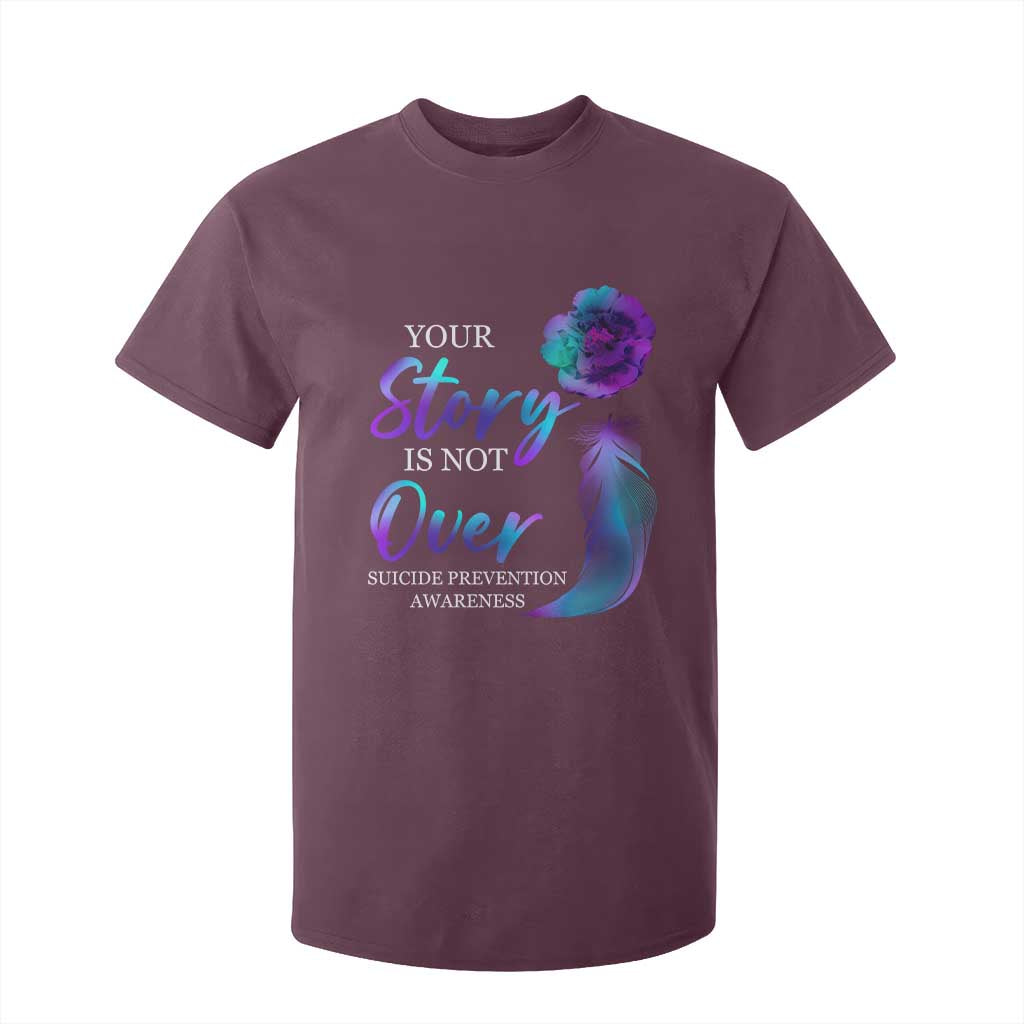 Suicide Prevention Support T Shirt For Kid Stay Your Story Is Not Over Semicolon
