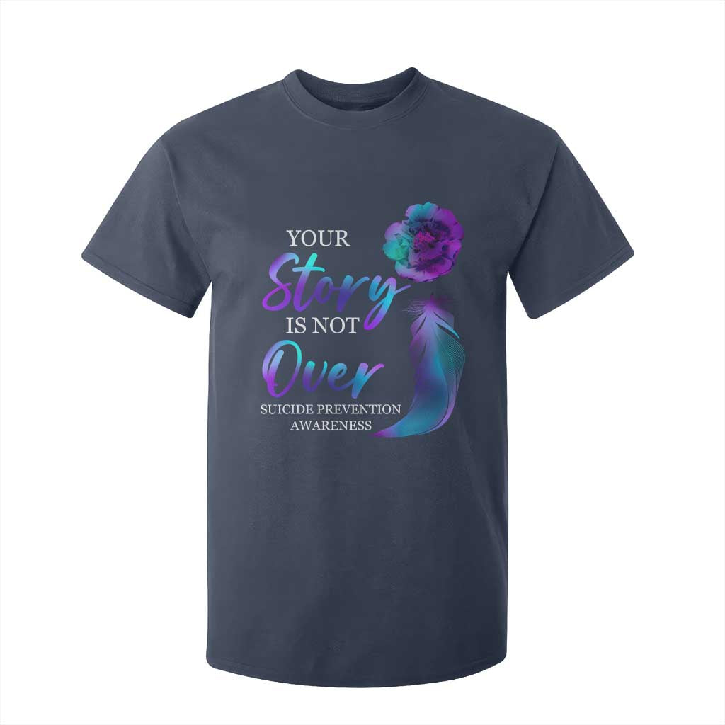 Suicide Prevention Support T Shirt For Kid Stay Your Story Is Not Over Semicolon