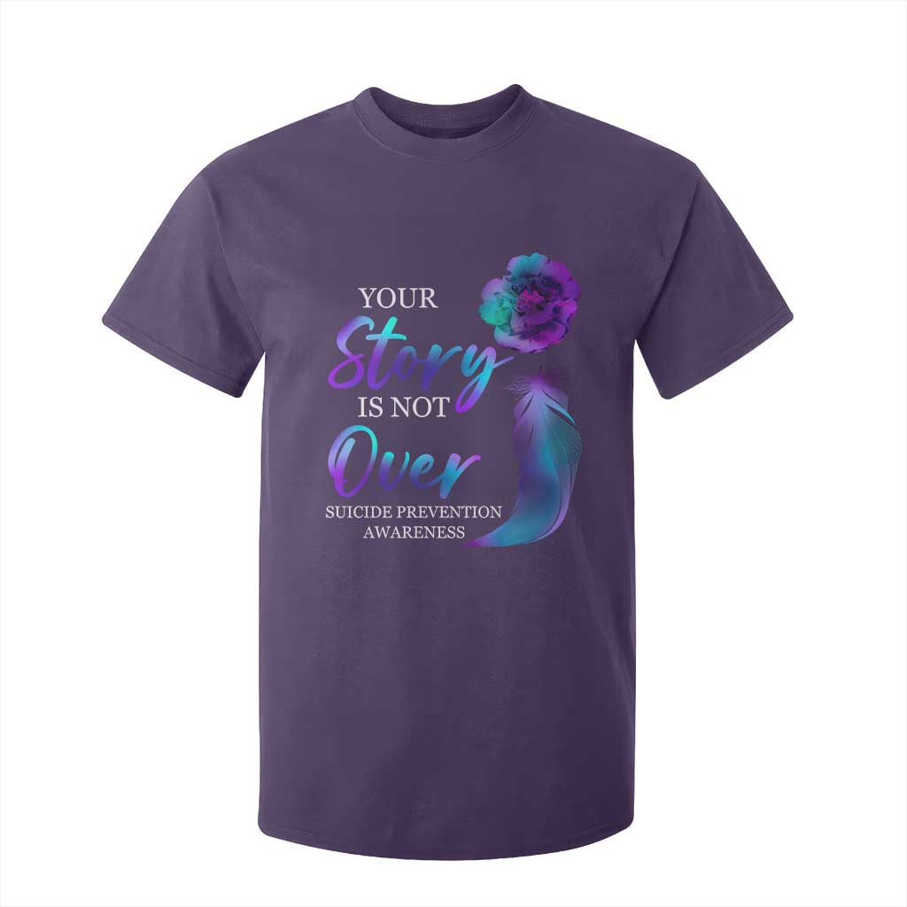 Suicide Prevention Support T Shirt For Kid Stay Your Story Is Not Over Semicolon