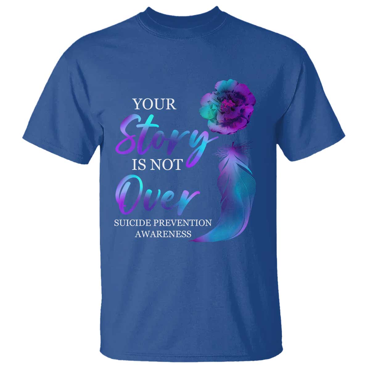 Suicide Prevention Support T Shirt Stay Your Story Is Not Over Semicolon