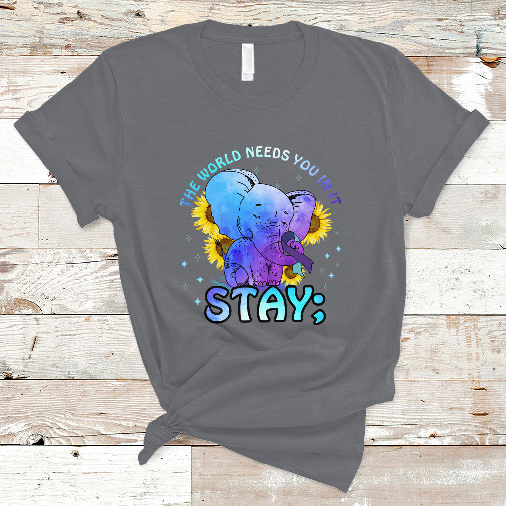 suicide-prevention-awareness-t-shirt-stay-the-world-needs-you-elephant-988-suicide-prevention