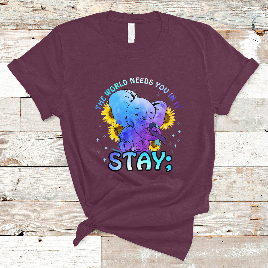 suicide-prevention-awareness-t-shirt-stay-the-world-needs-you-elephant-988-suicide-prevention