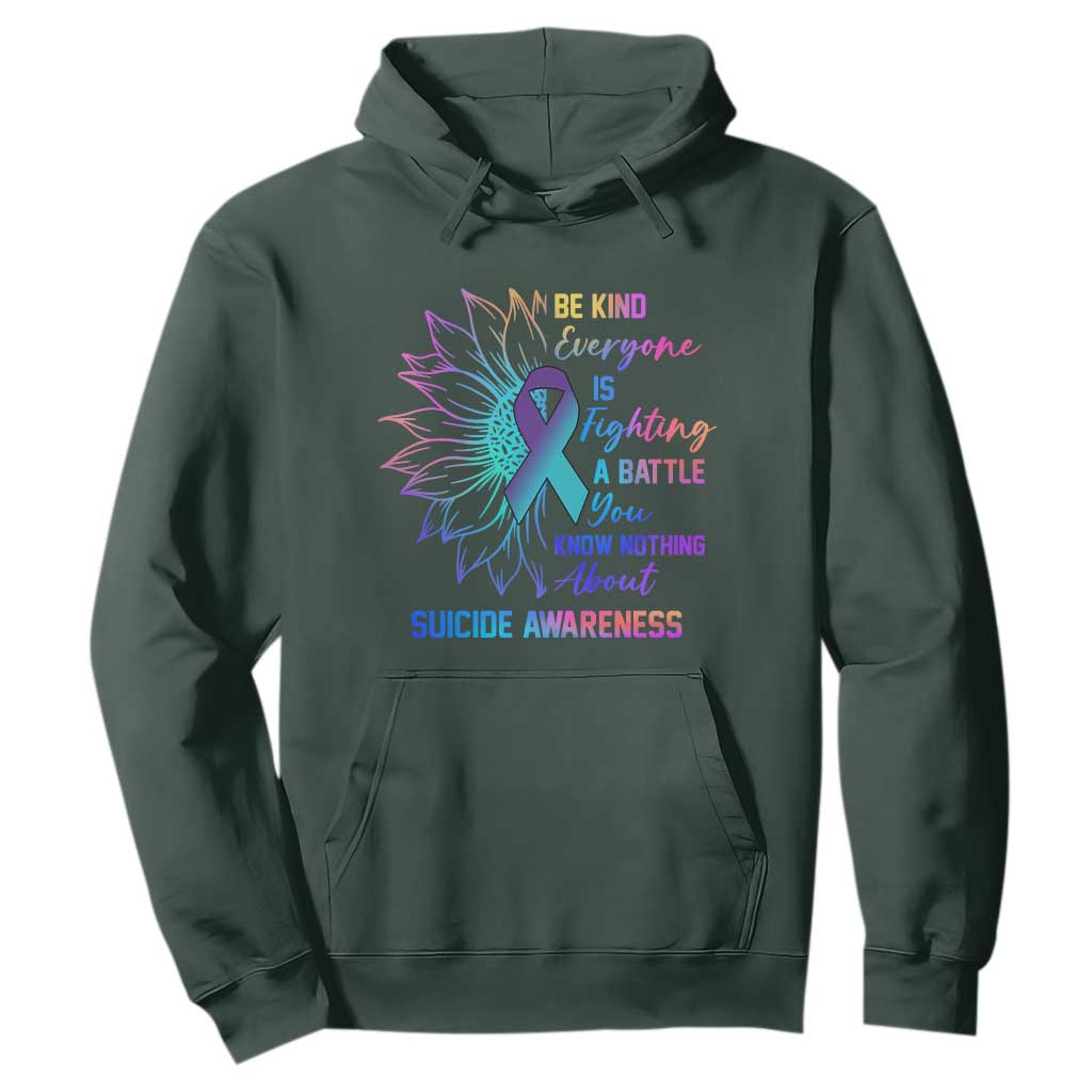 Suicide Prevention Support Hoodie Be Kind Everyone Is Fighting A Battle