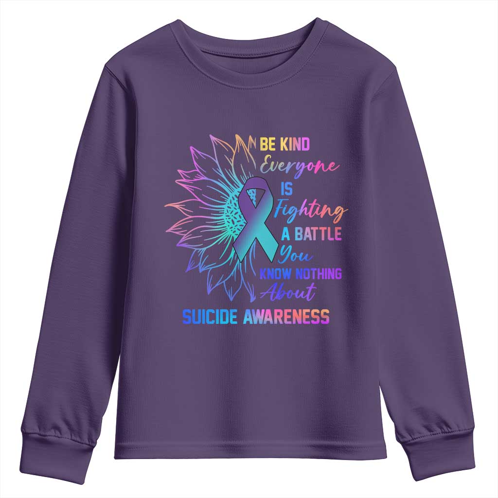 Suicide Prevention Support Youth Sweatshirt Be Kind Everyone Is Fighting A Battle