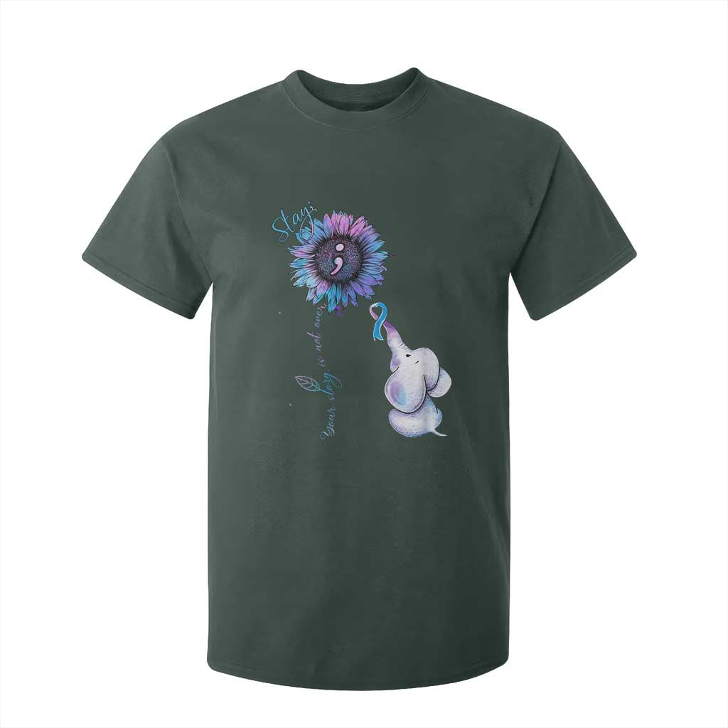 Suicide Prevention Support T Shirt For Kid Stay Your Story Is Not Over Stay