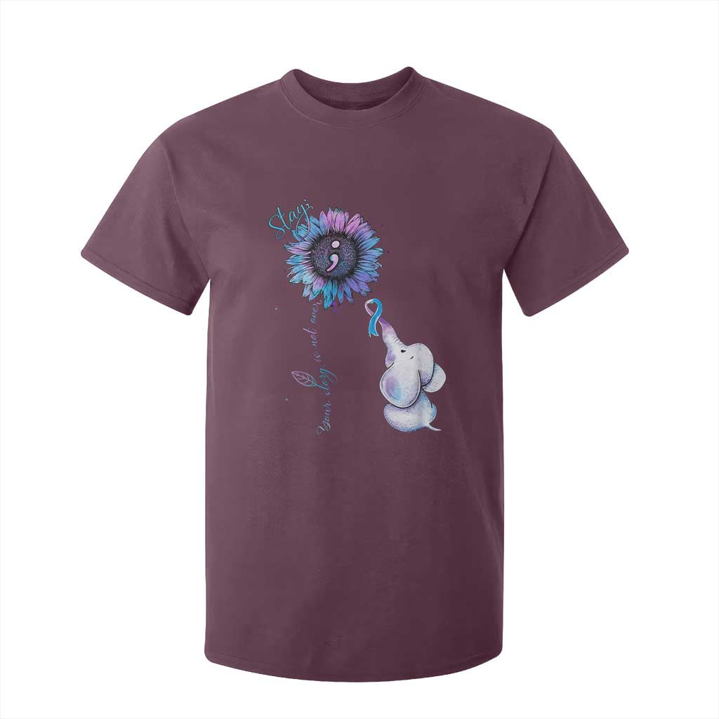 Suicide Prevention Support T Shirt For Kid Stay Your Story Is Not Over Stay