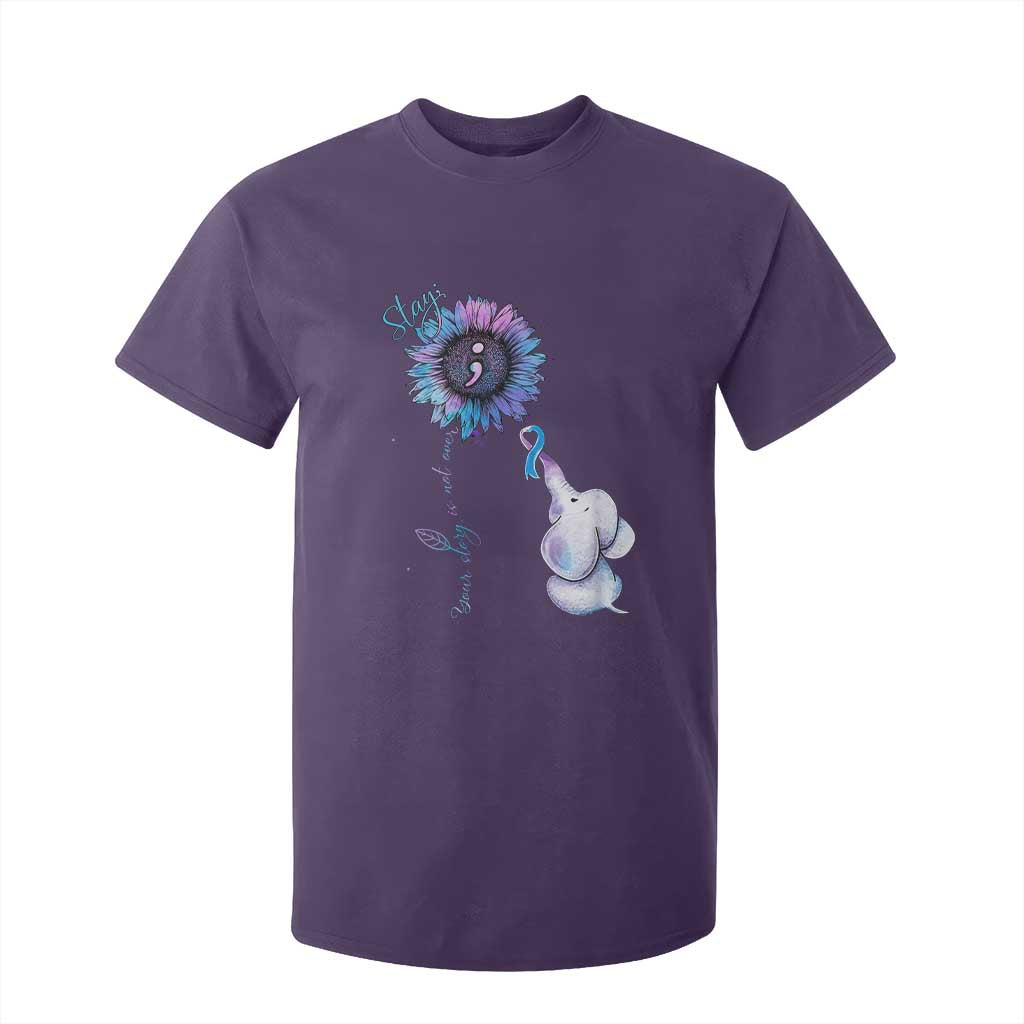 Suicide Prevention Support T Shirt For Kid Stay Your Story Is Not Over Stay
