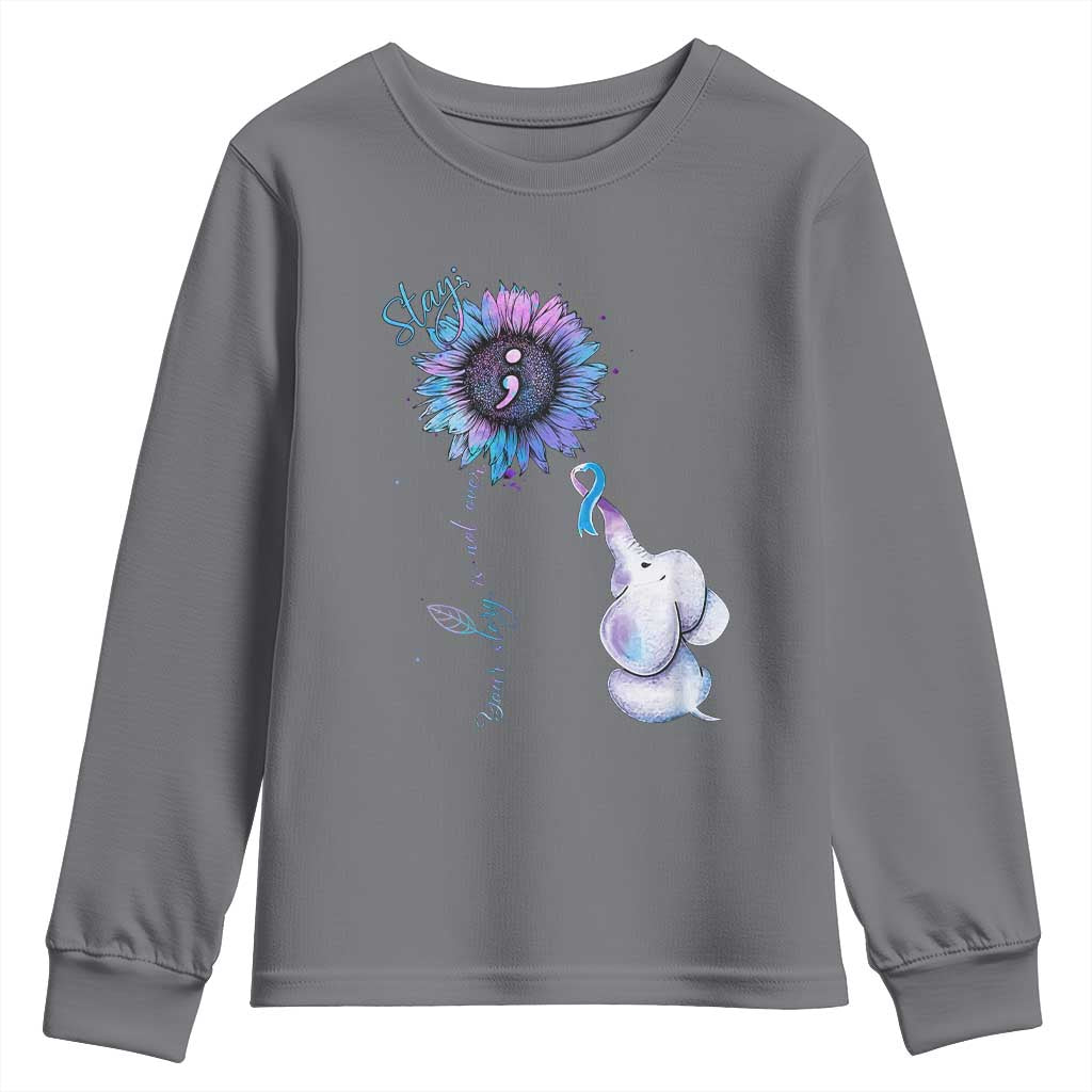 Suicide Prevention Support Youth Sweatshirt Stay Your Story Is Not Over Stay