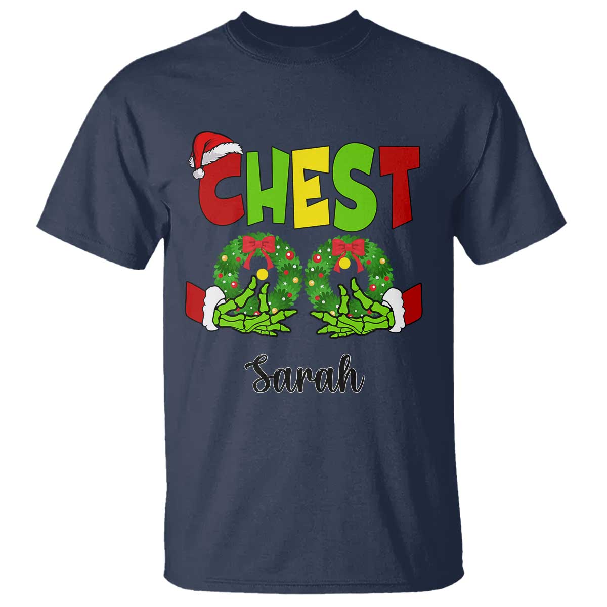 personalized-christmas-matching-couple-t-shirt-custom-name-chestnuts-xmas-funny-chest