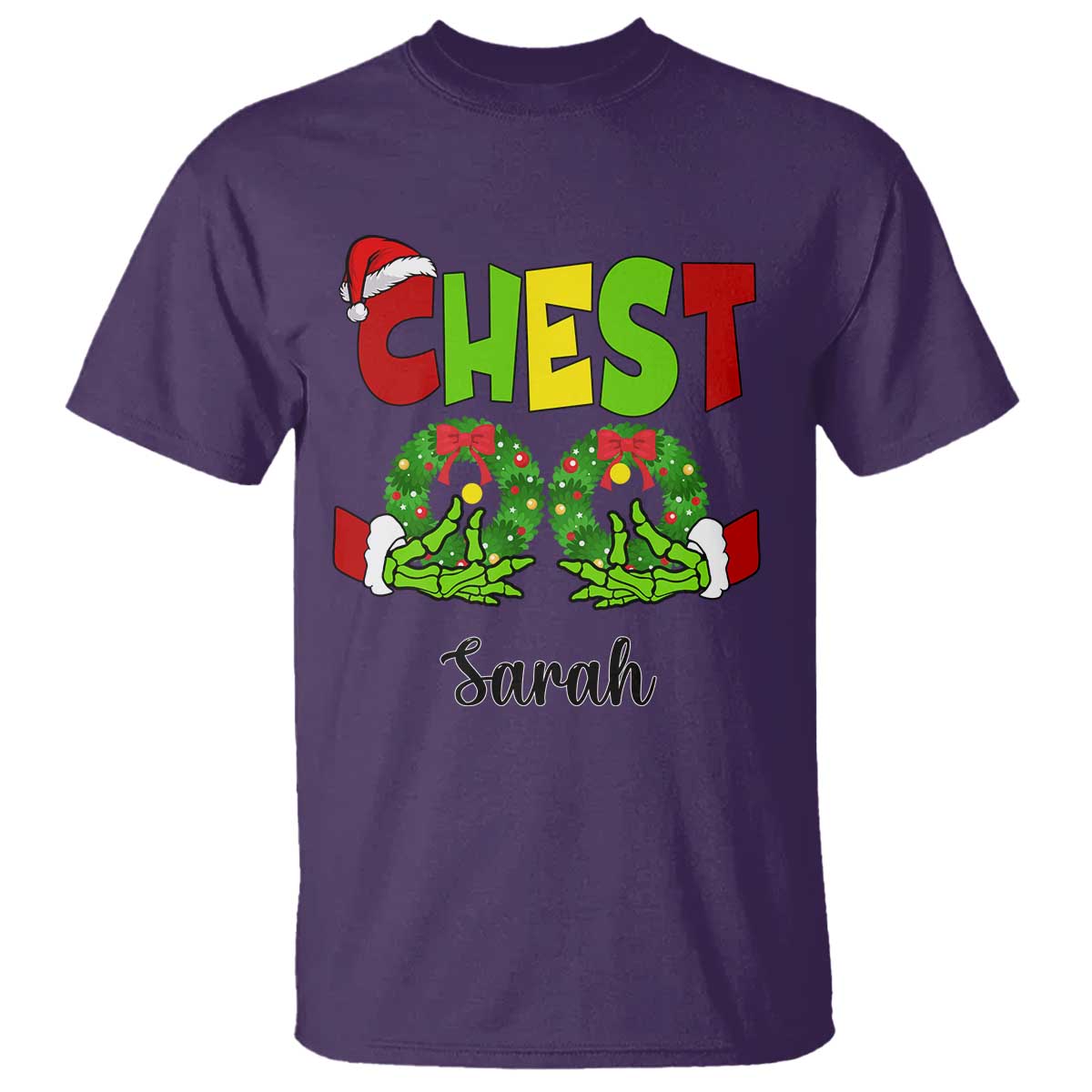 personalized-christmas-matching-couple-t-shirt-custom-name-chestnuts-xmas-funny-chest