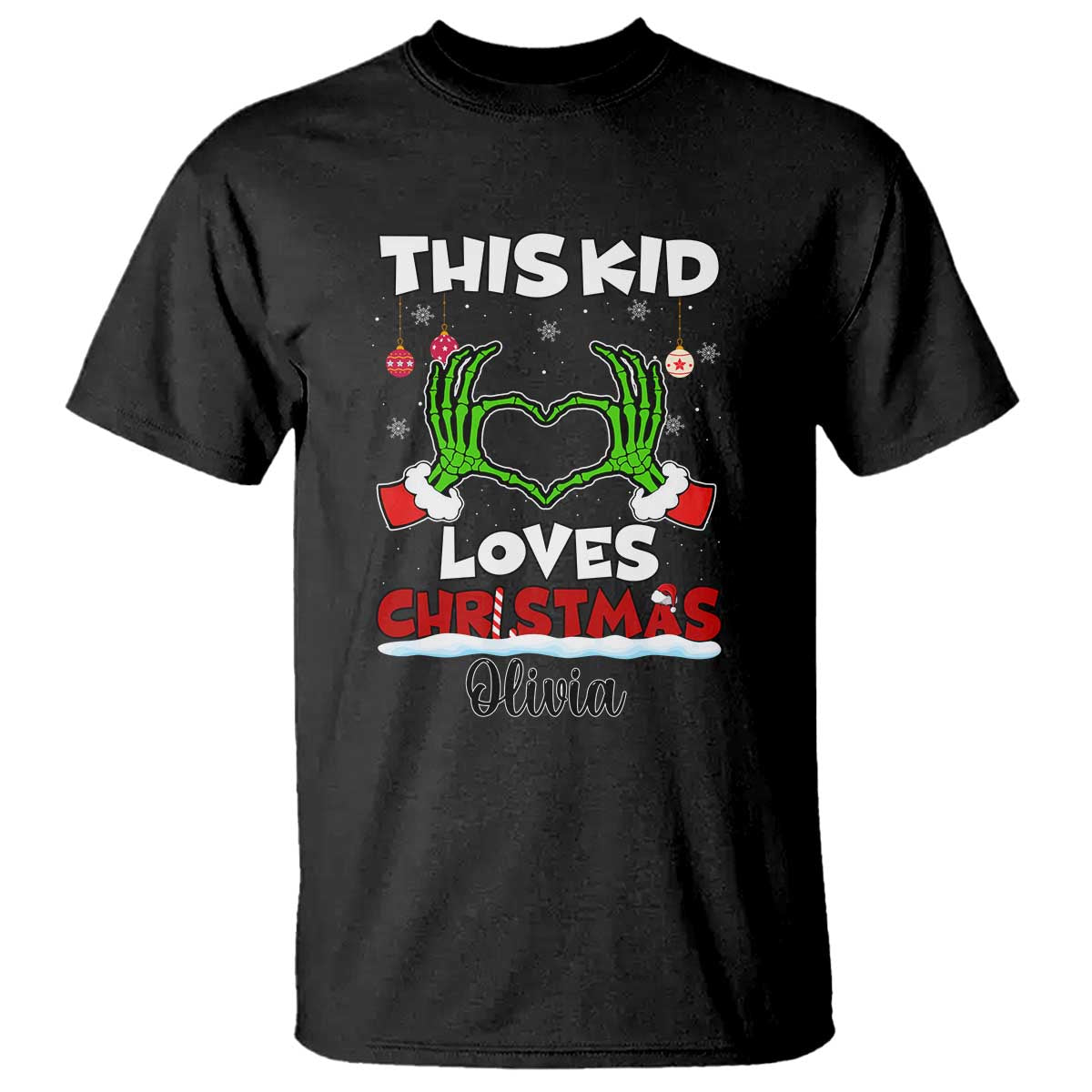 personalized-funny-christmas-lover-t-shirt-custom-kids-name-skeleton-hand-heart