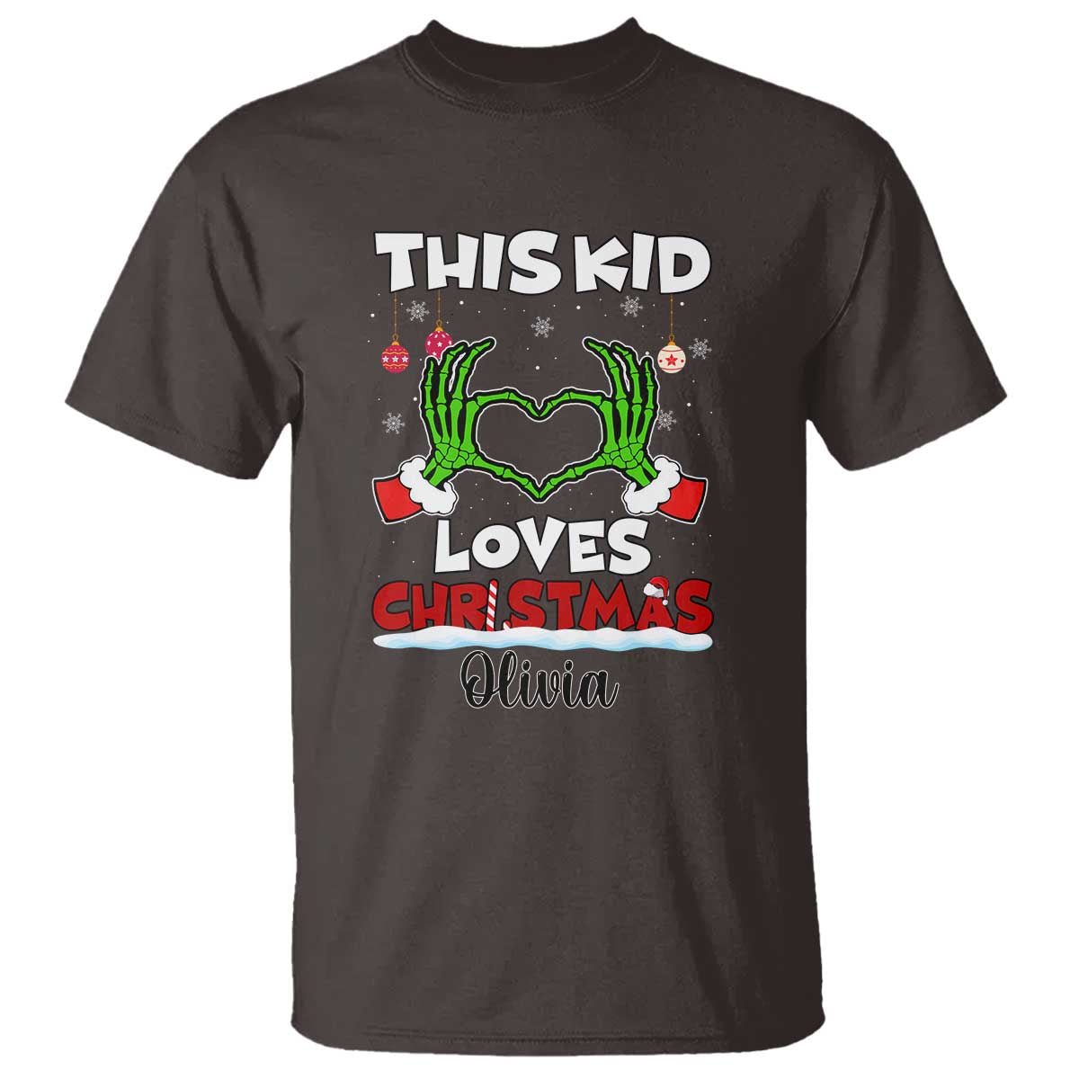personalized-funny-christmas-lover-t-shirt-custom-kids-name-skeleton-hand-heart