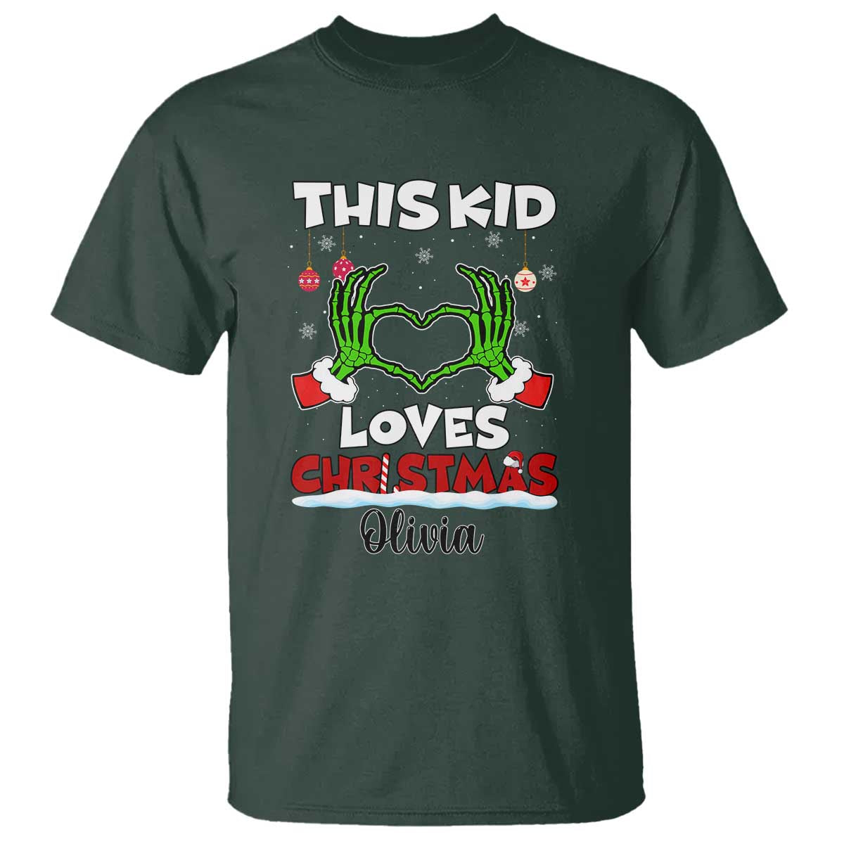 personalized-funny-christmas-lover-t-shirt-custom-kids-name-skeleton-hand-heart