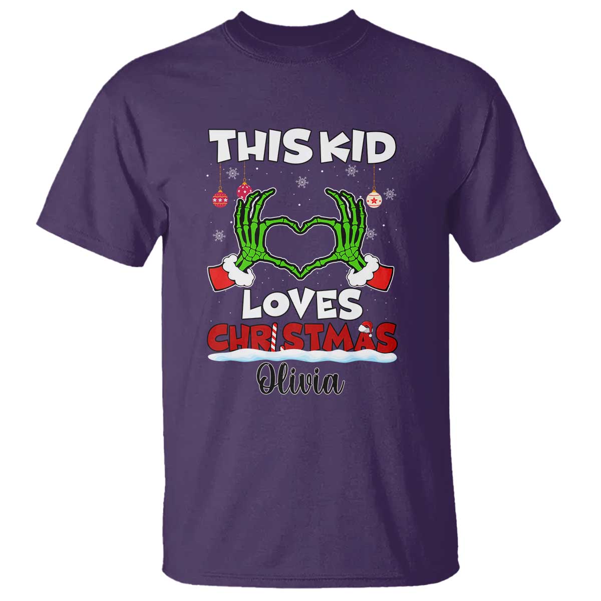 personalized-funny-christmas-lover-t-shirt-custom-kids-name-skeleton-hand-heart