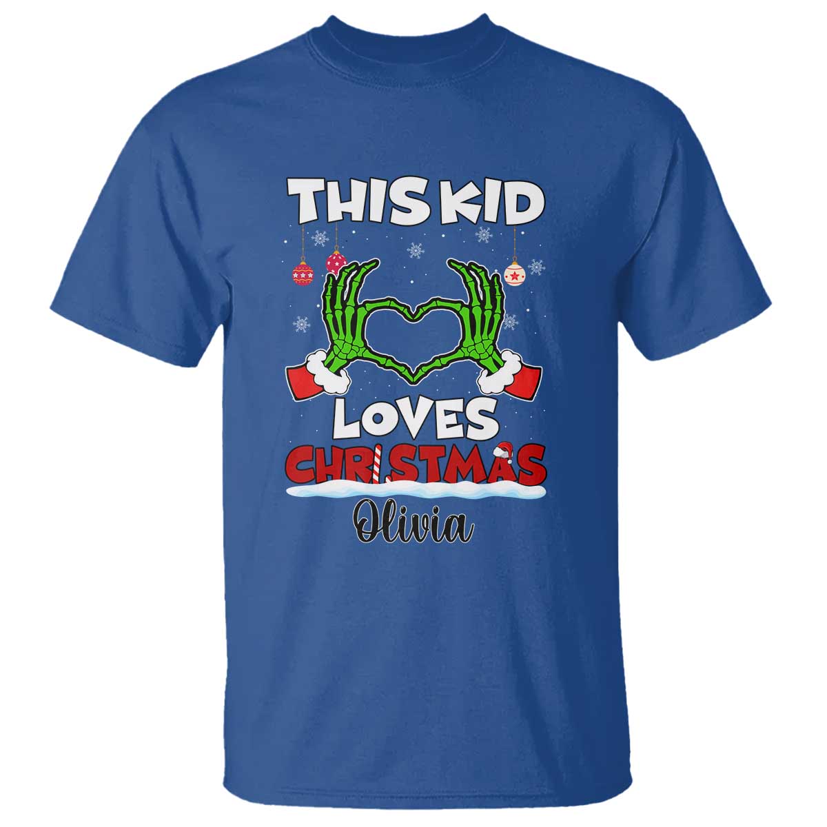 personalized-funny-christmas-lover-t-shirt-custom-kids-name-skeleton-hand-heart
