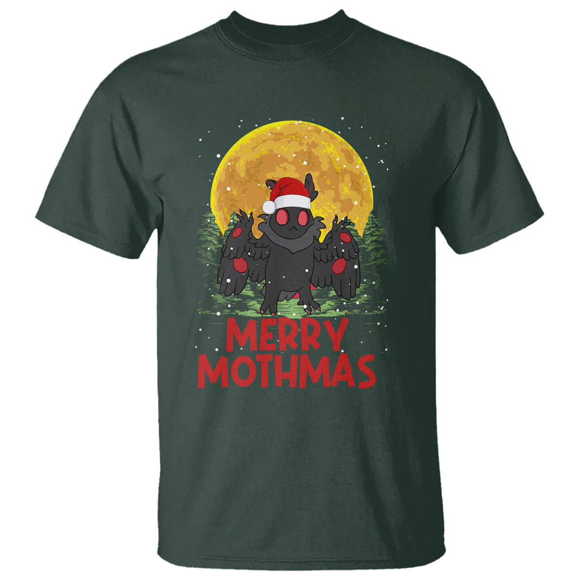 mothman-christmas-t-shirt-funny-merry-mothmas-cryptid-xmas-santa