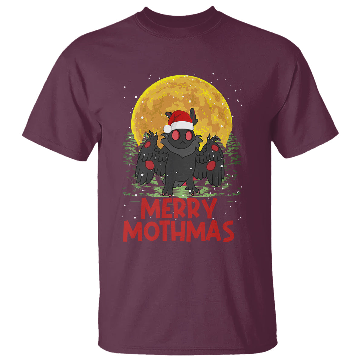 mothman-christmas-t-shirt-funny-merry-mothmas-cryptid-xmas-santa