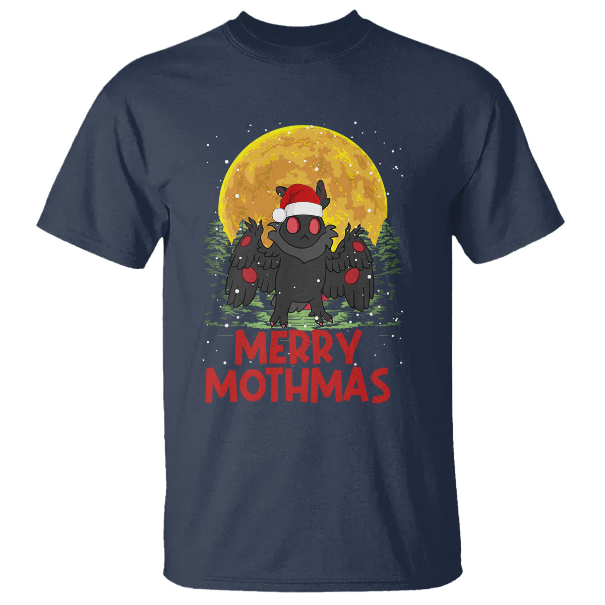 mothman-christmas-t-shirt-funny-merry-mothmas-cryptid-xmas-santa