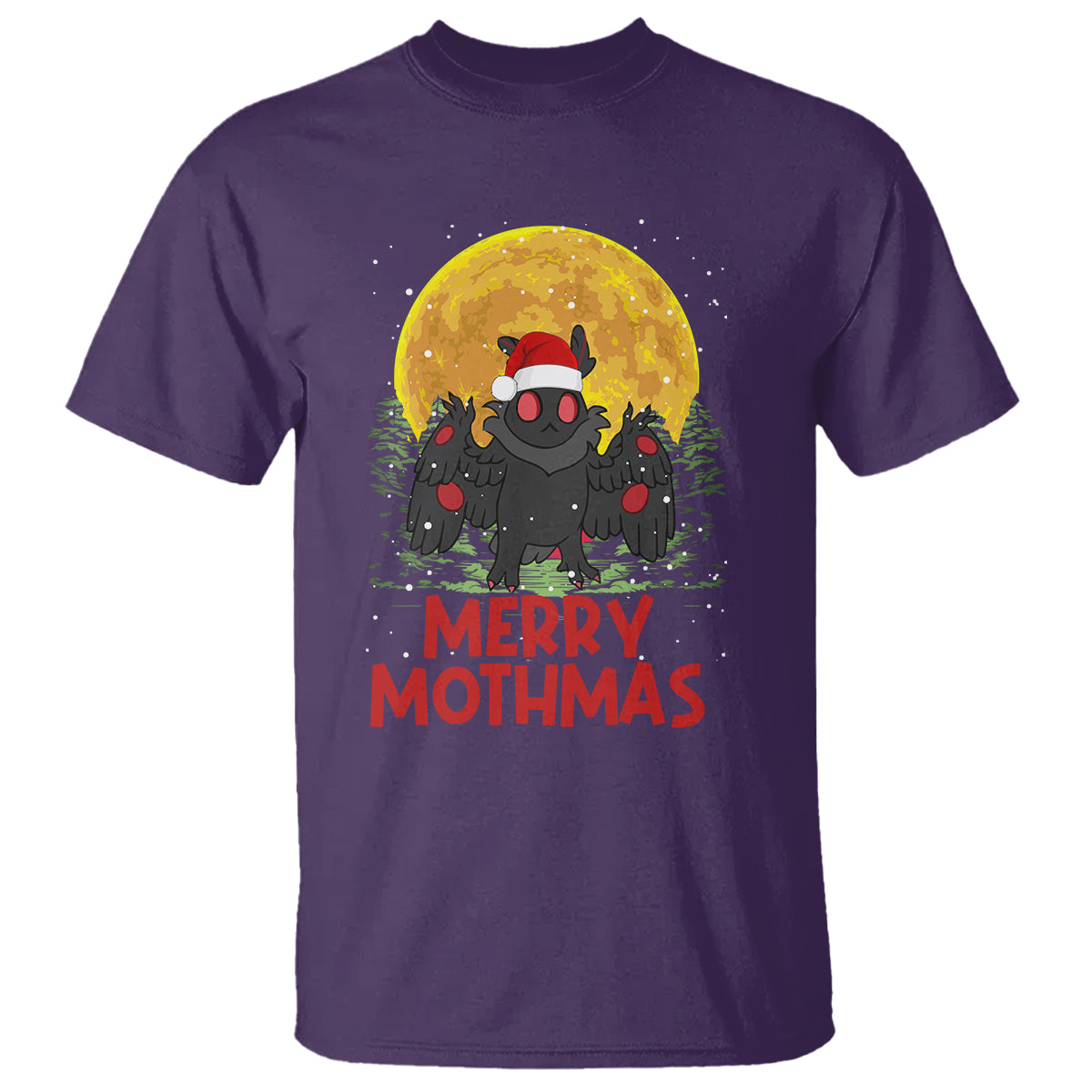 mothman-christmas-t-shirt-funny-merry-mothmas-cryptid-xmas-santa