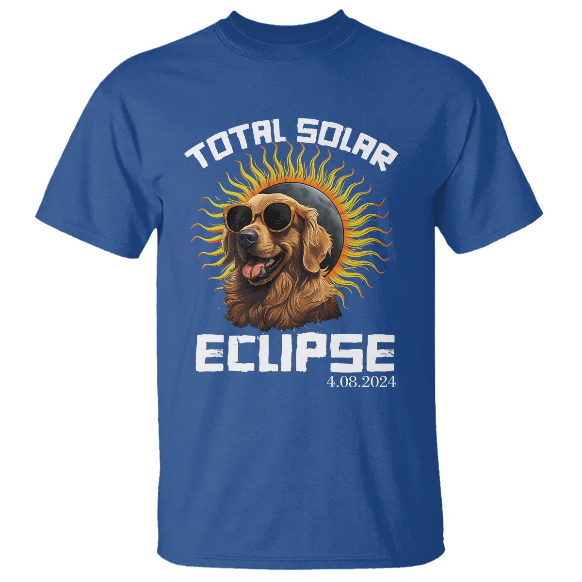 total-solar-eclipse-t-shirt-golden-retriever-april-8-2024