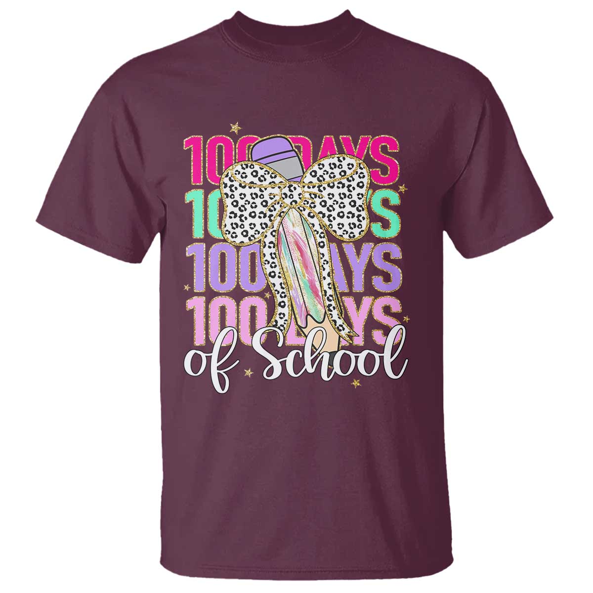retro-coquette-100-days-of-school-t-shirt-for-schoolgirls-teacher