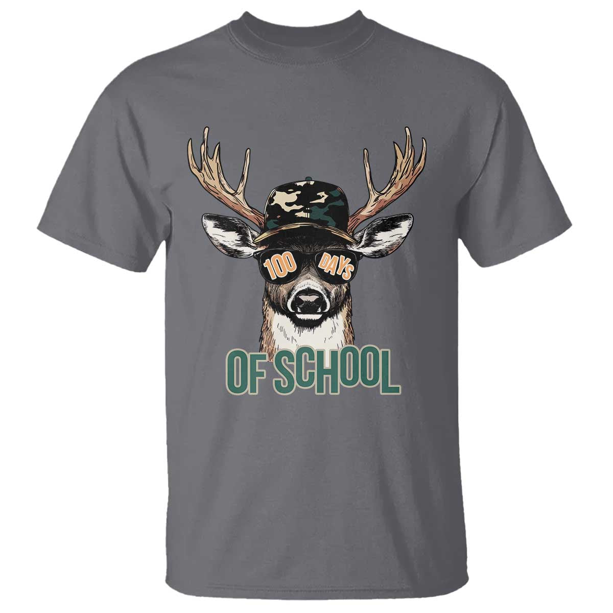 bucked-100-days-of-school-t-shirt-deer-student-boy-girls-100th-day
