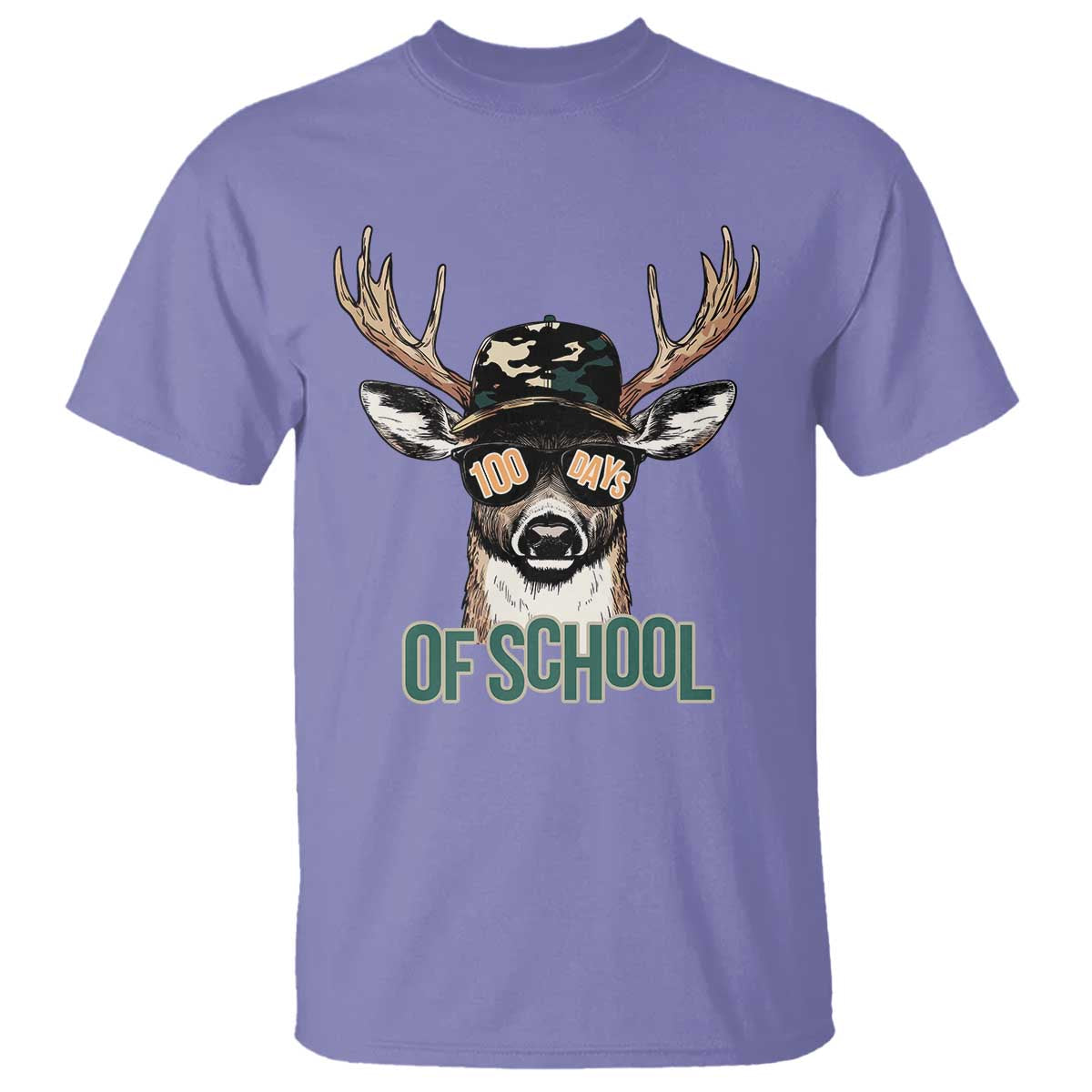 bucked-100-days-of-school-t-shirt-deer-student-boy-girls-100th-day