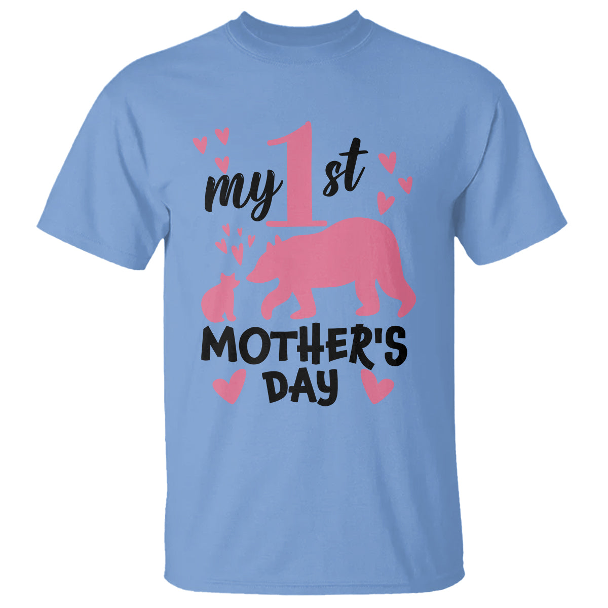my-first-mothers-day-t-shirt-new-mom-mama-bear-pink-baby-girl
