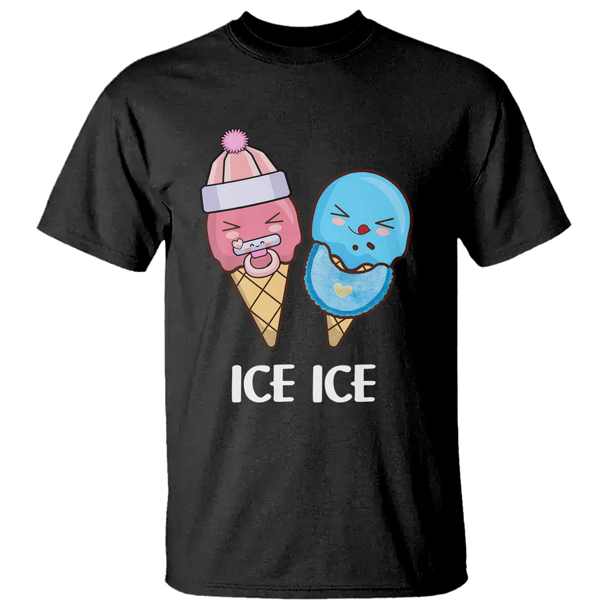 first-mothers-day-t-shirt-ice-ice-baby-blue-pink-icecream