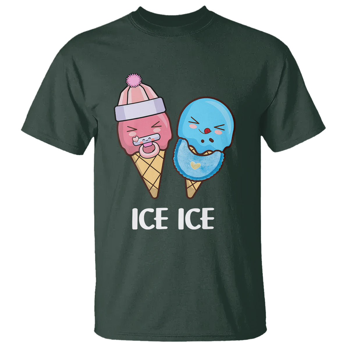 first-mothers-day-t-shirt-ice-ice-baby-blue-pink-icecream