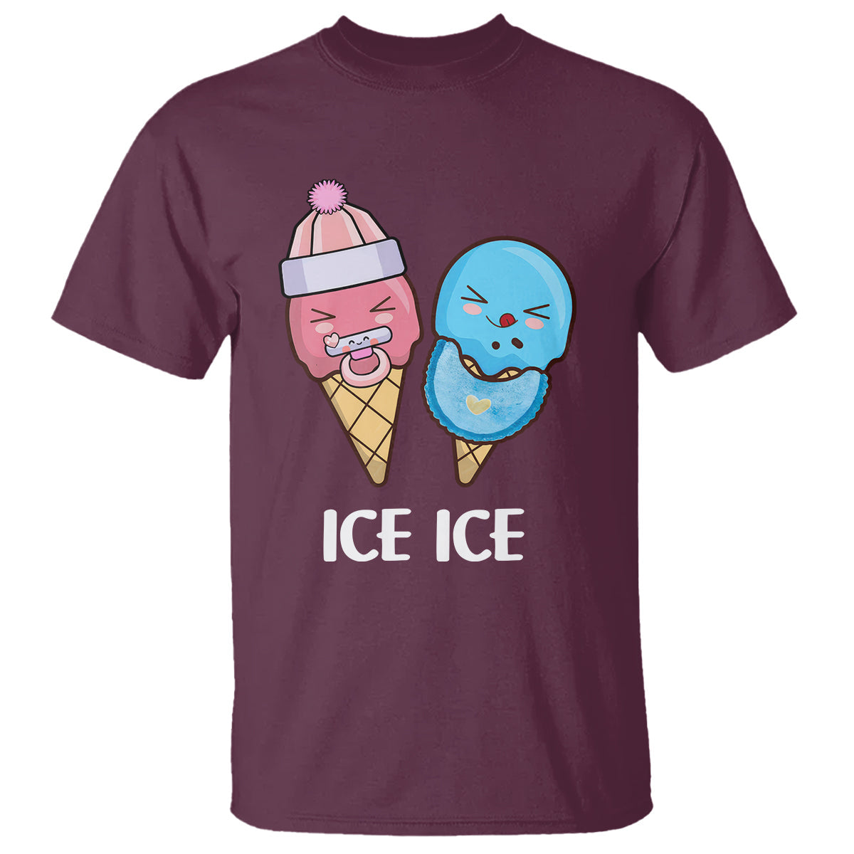 first-mothers-day-t-shirt-ice-ice-baby-blue-pink-icecream