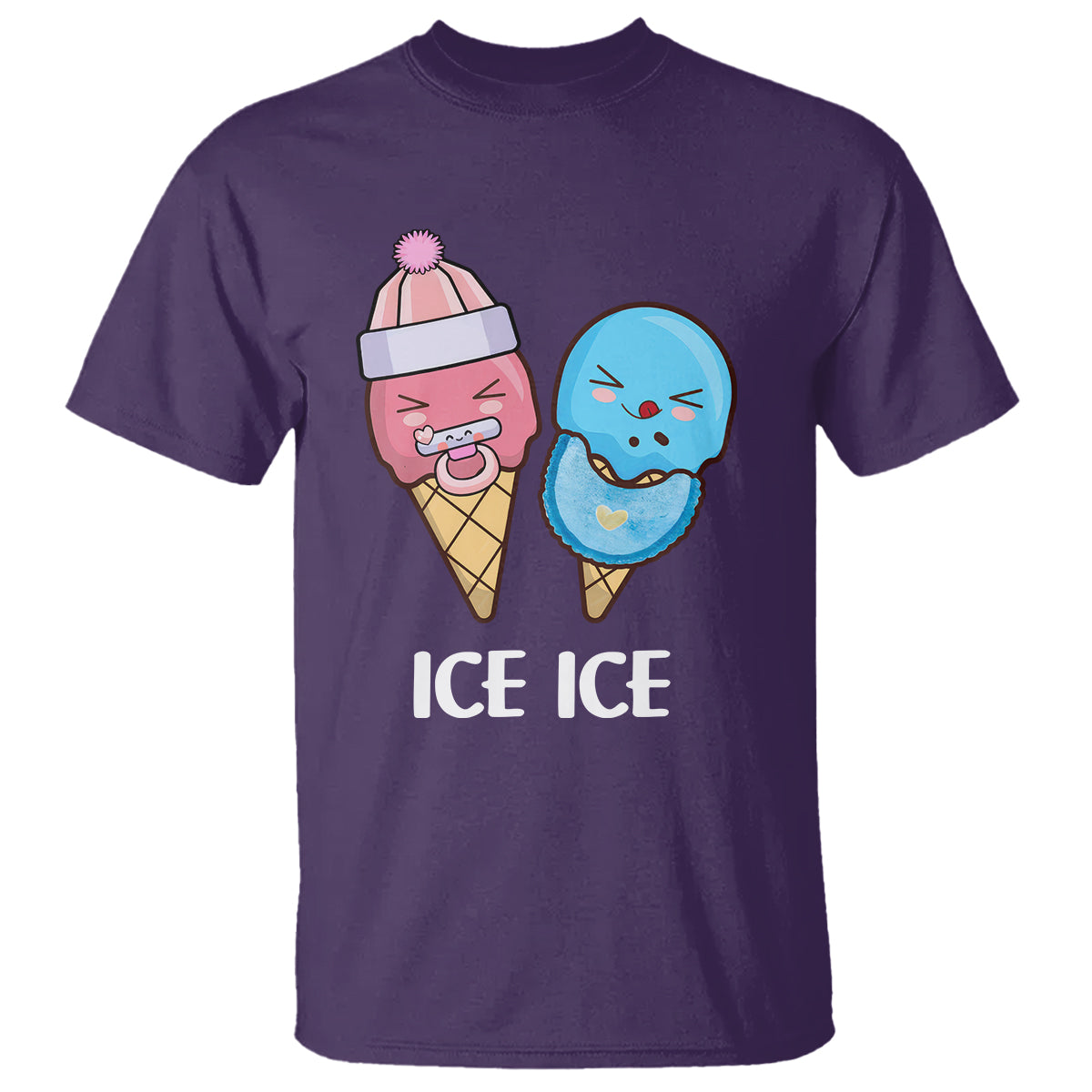 first-mothers-day-t-shirt-ice-ice-baby-blue-pink-icecream