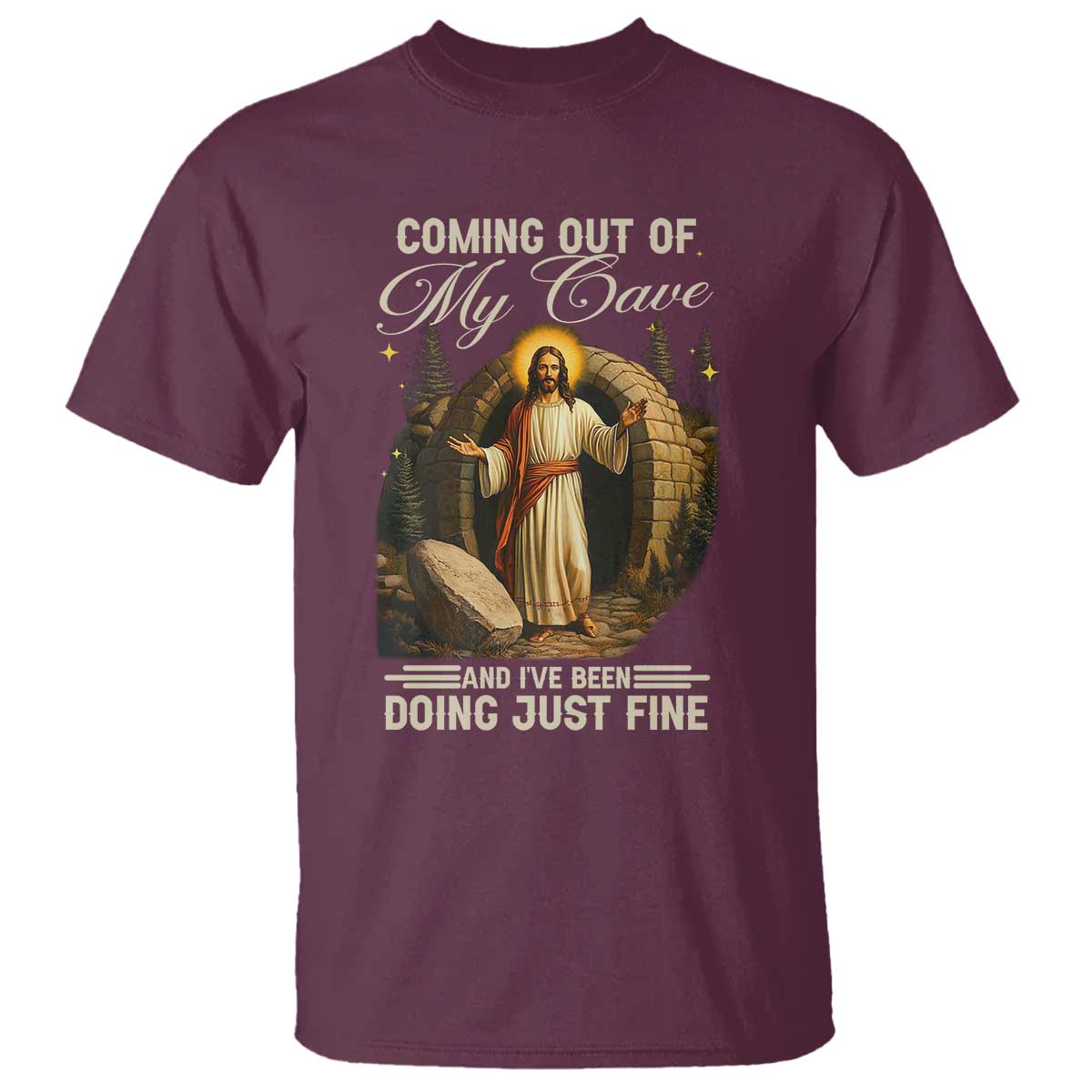 funny-jesus-t-shirt-coming-out-of-my-cave-and-ive-been-doing-just-fine