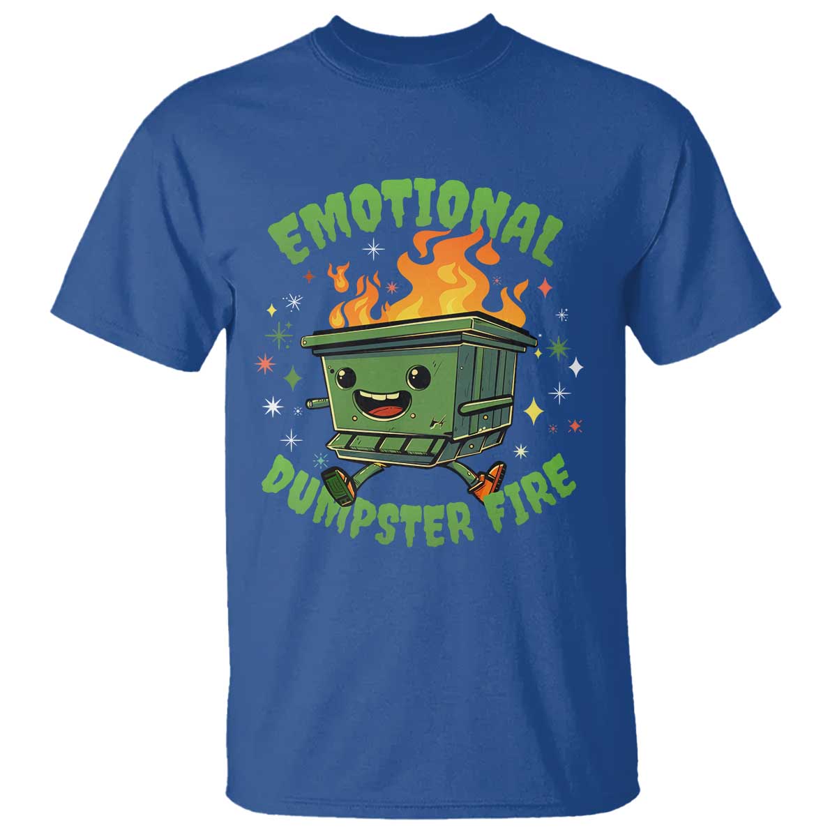 emotional-dumpster-fire-t-shirt-funny-mental-health-retro-groovy